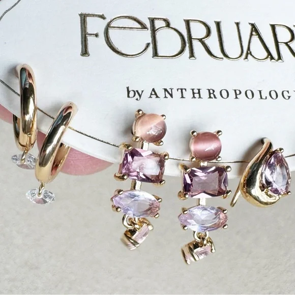 Anthropologie February Earring Set, 4 Pairs - Picture 6 of 15